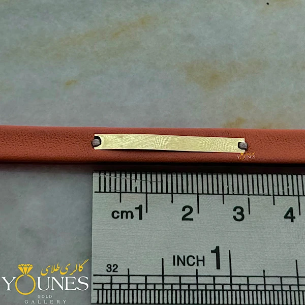 دستبند چرم زنانه طلا لیزری L1301